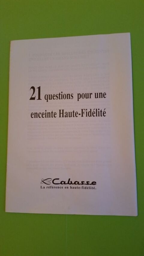 21 QUESTIONS CABASSE 0 Toulouse (31)