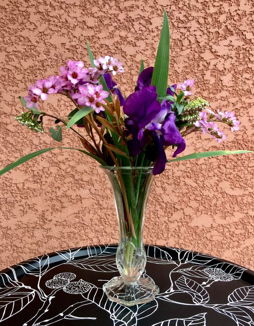 Vase Tulipe vintage ; Vase &agrave; col ouvert ; &Eacute;tat comme neuf Décoration
