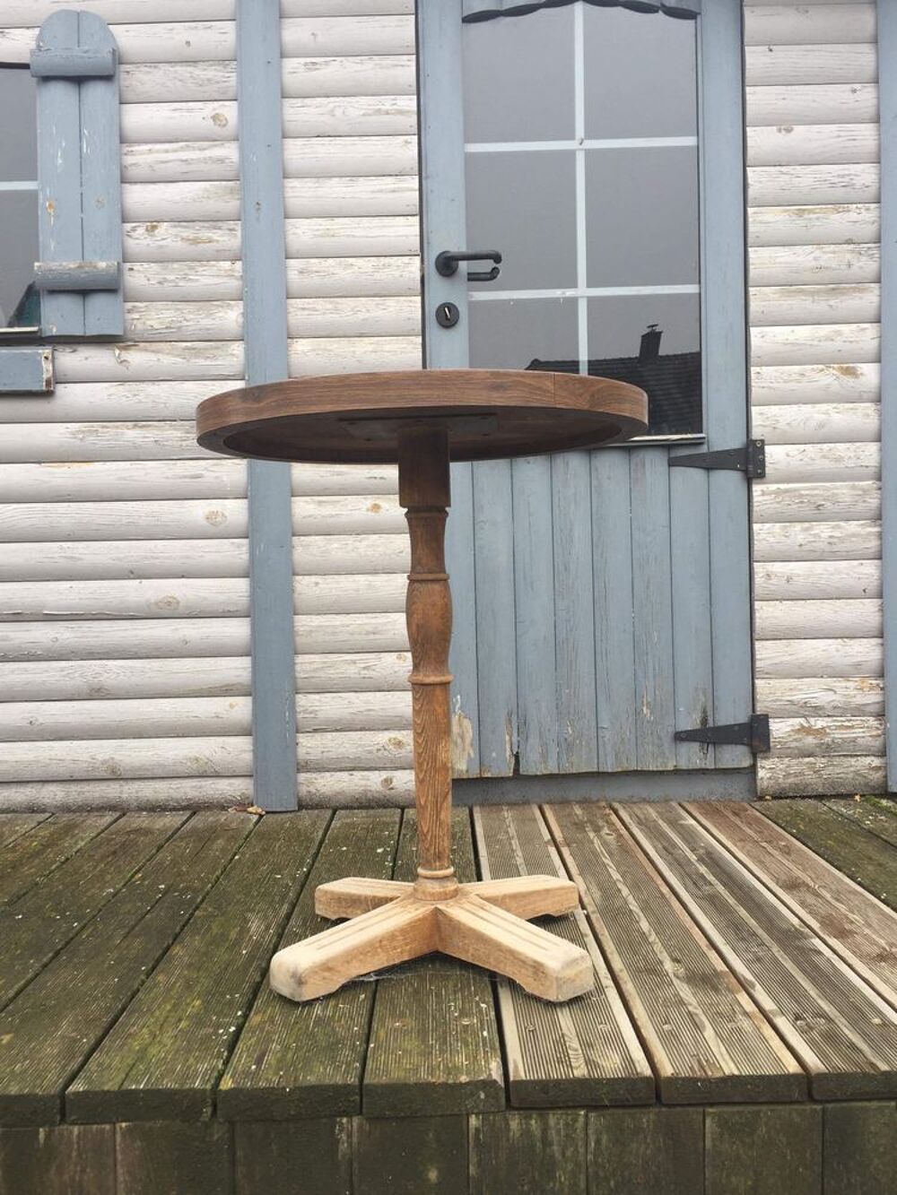 3 tables rondes bois - Henri Julien Meubles