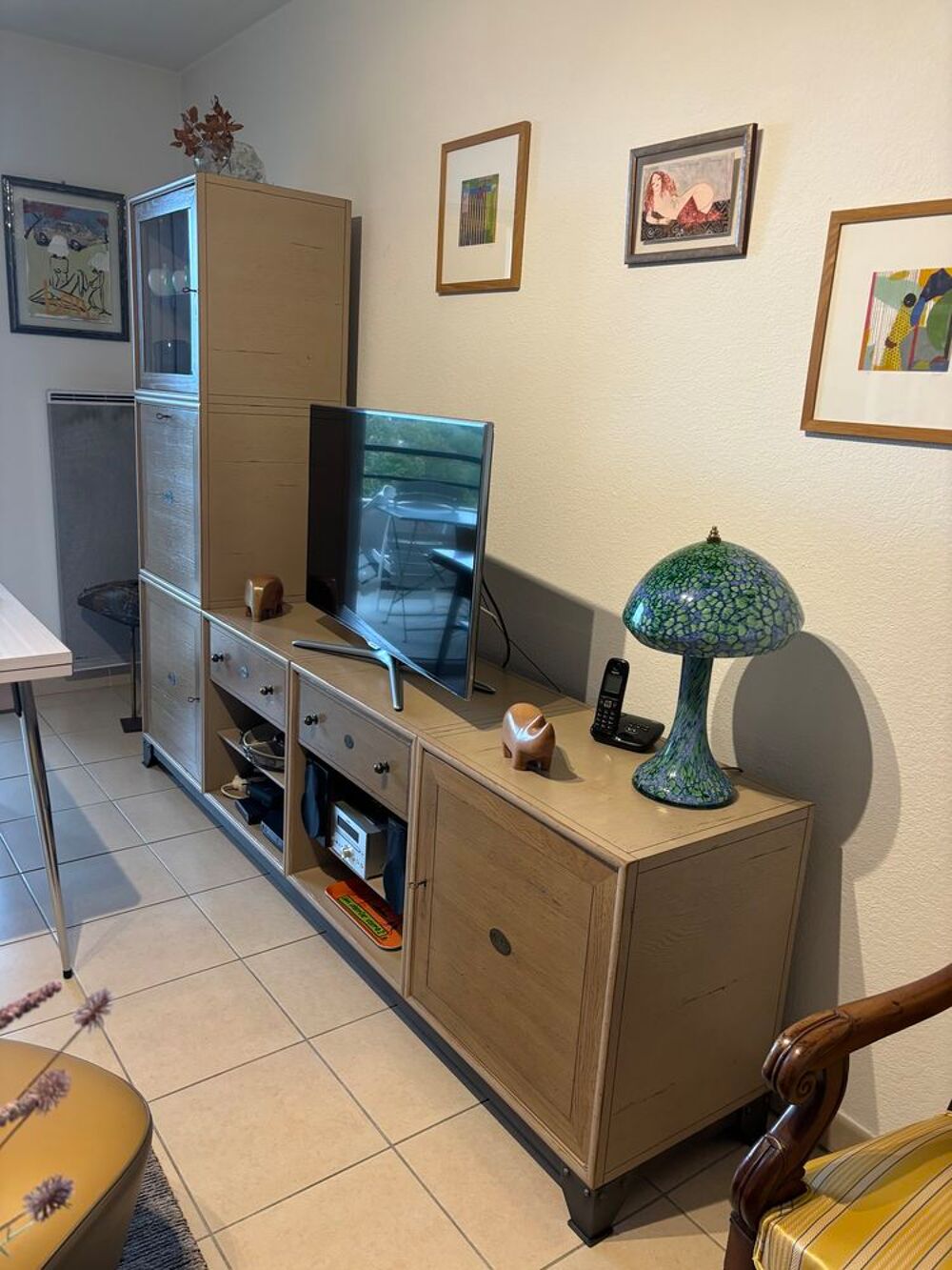 Ensemble Biblioth&egrave;que meuble TV et rangements Roche Bobois Meubles