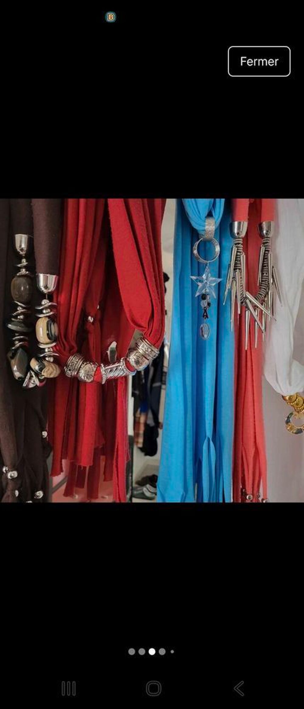 foulards avec perles style collier Vtements