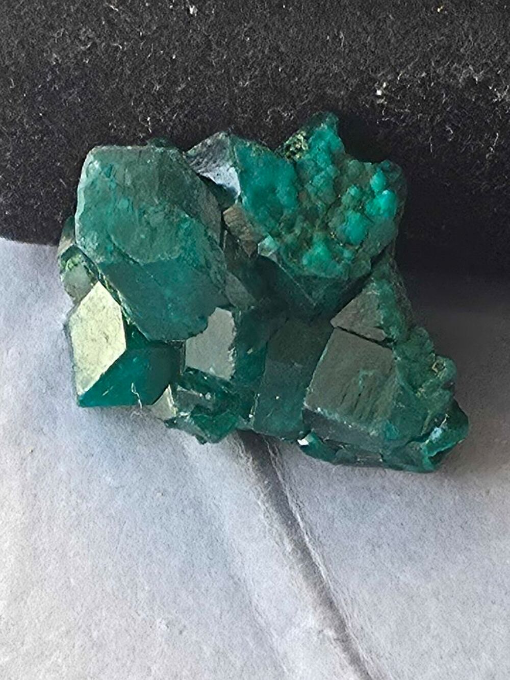 Dioptase Brute du Katanga RDC 5g-Cristaux Vert Emeraude 