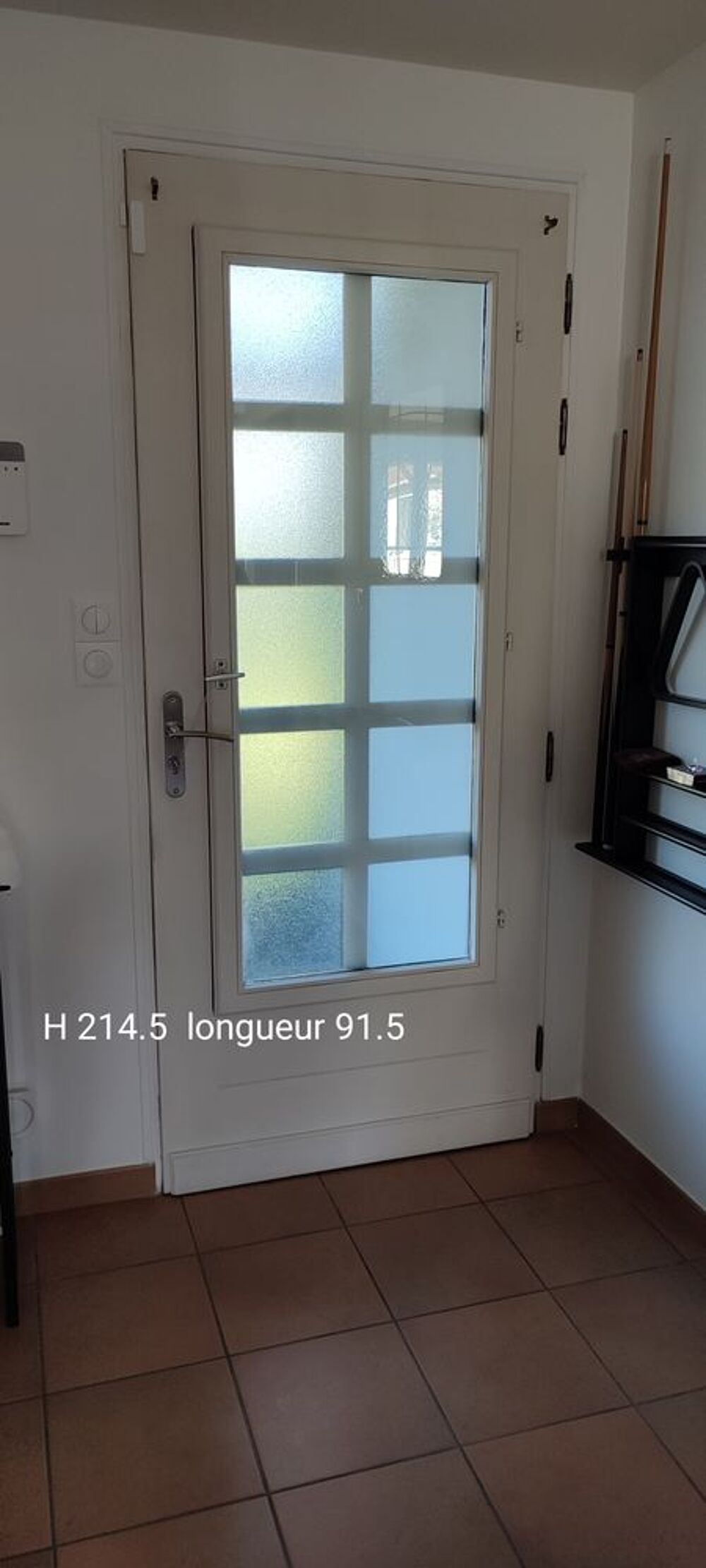 Porte d'entr&eacute;e en bois exotique Bricolage