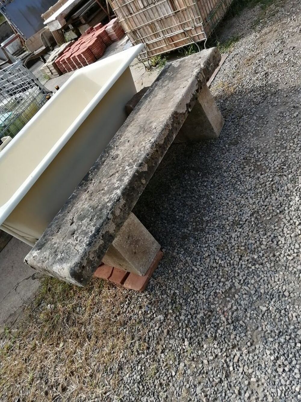 Banc en pierre Décoration