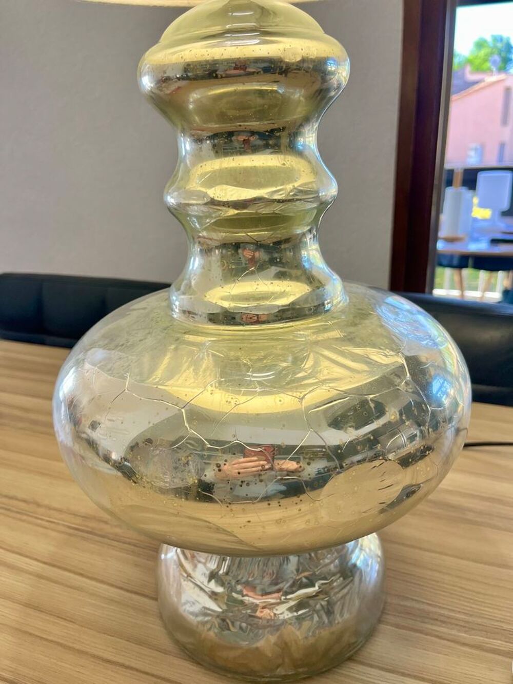 Superbe Lampe Mercury en verre Vintage Dcoration
