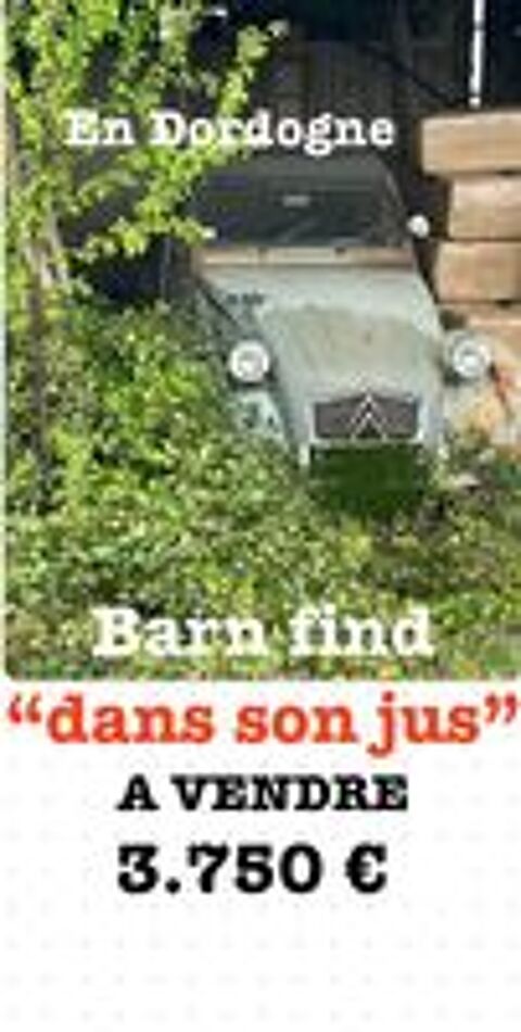 2 CV - Dyane 2CV 1962 occasion 24250 Saint-Martial-de-Nabirat