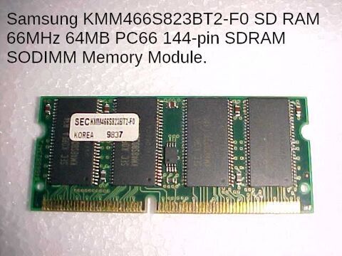 SODIMM  PC100   64MO   IMAC g3 10 Lampertheim (67)