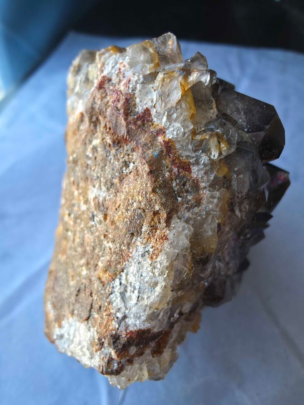 Quartz Fum&eacute; Naturel du Katanga(RDC)-Magnifique Pi&egrave;ce de Collection 355g 