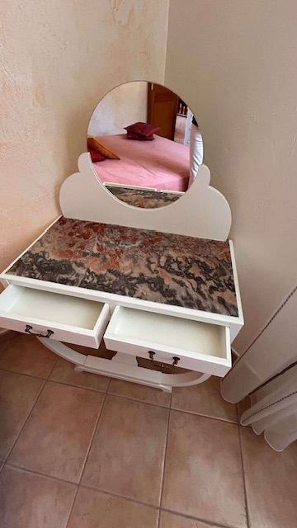 TABLE de TOILETTE avec Marbre Meubles