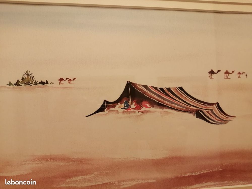 Tableau peinture paysage Bedouin_galerie TBE Décoration