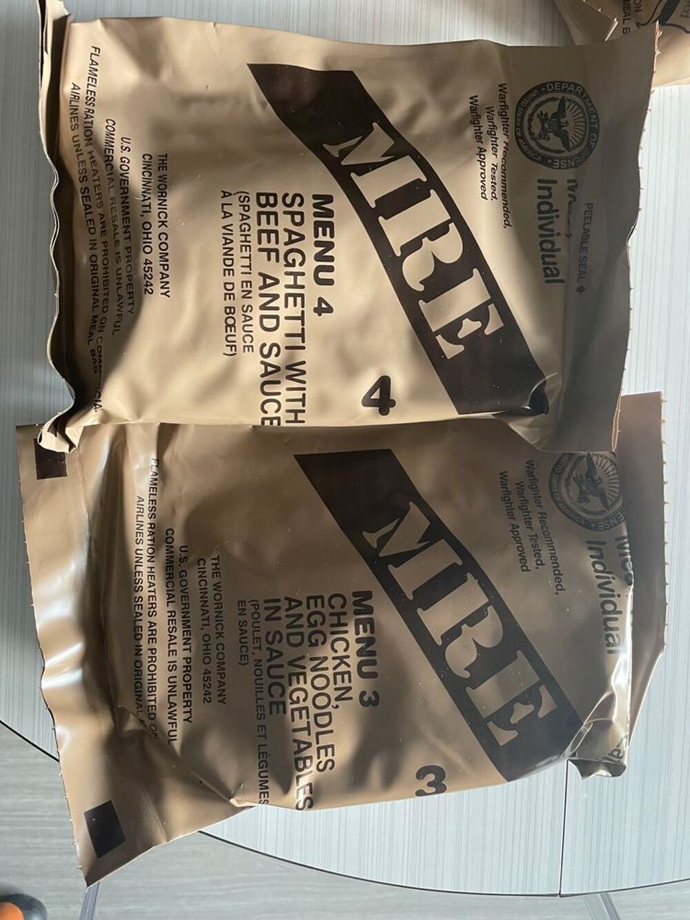 Ration militaire am&eacute;ricaine MRE - 2000 Kcalorie - 24 heures
Sports
