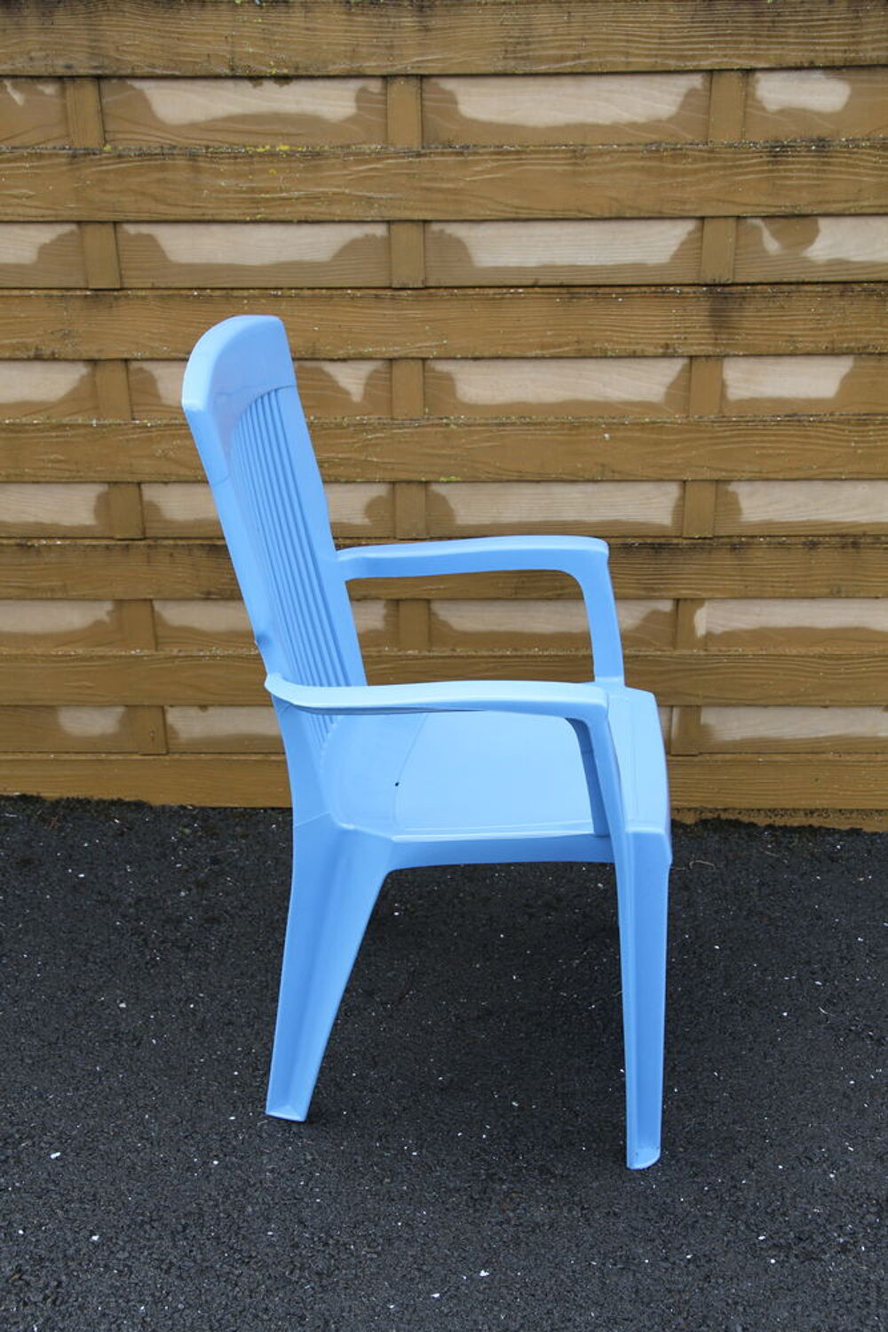 chaise de jardin couleur bleu deux &eacute;l&eacute;ments Meubles