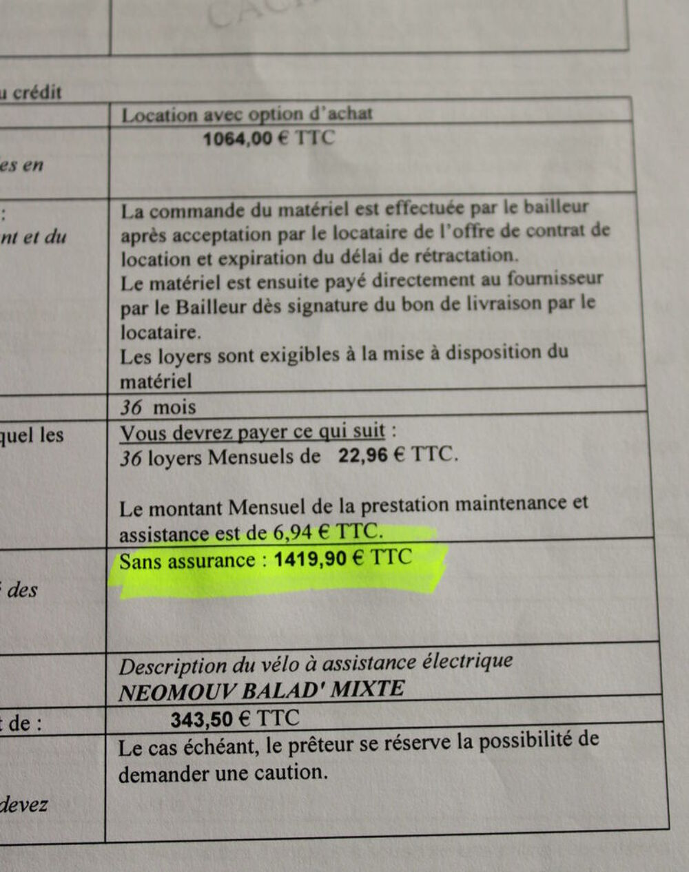  V.A.E neuf. marque N&eacute;o Mouv. Vélos