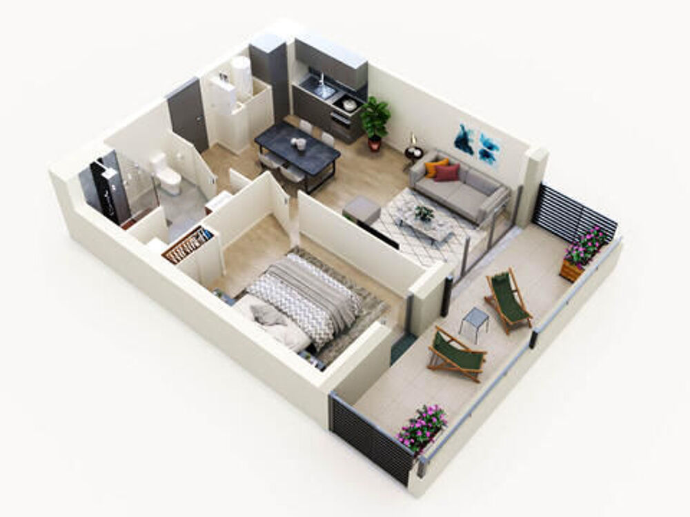 Appartement 2 pièce(s) 41 m²à vendre Paris-17e-arrondissement