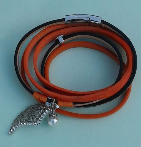 Bracelet orange 1 euros 1 Cramont (80)