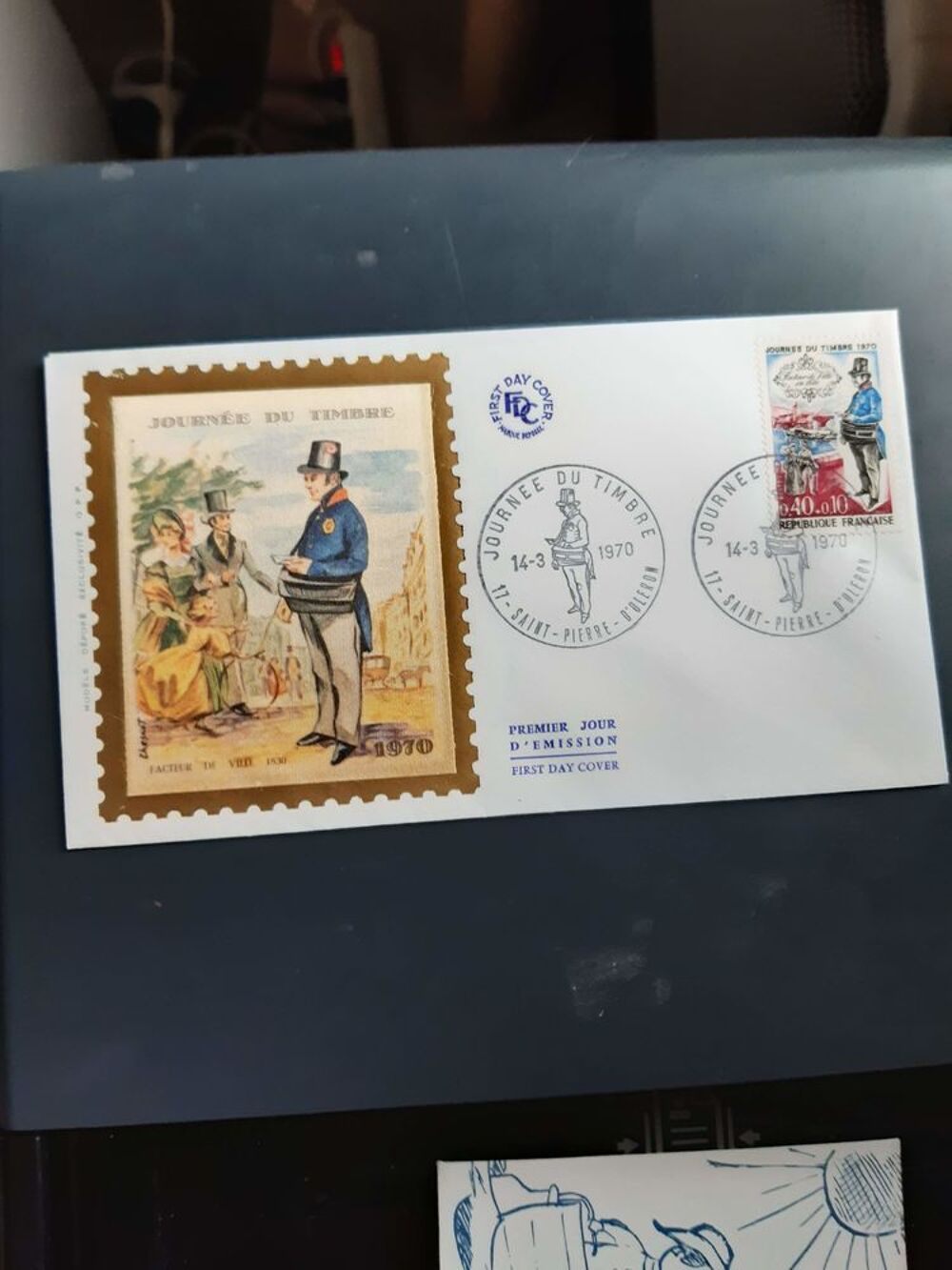 Lot de 2 enveloppes "premier jour" 14 mars 1970 