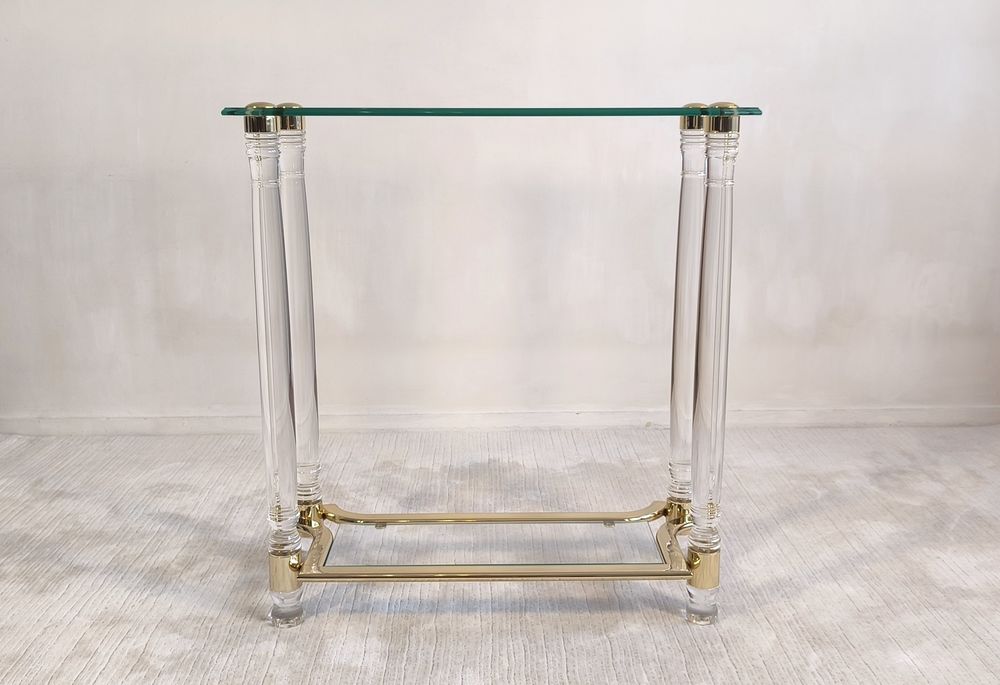 Tr&egrave;s belle Console Vintage Ann&eacute;es 80 Rom&eacute;o R&eacute;ga - Altuglas Meubles
