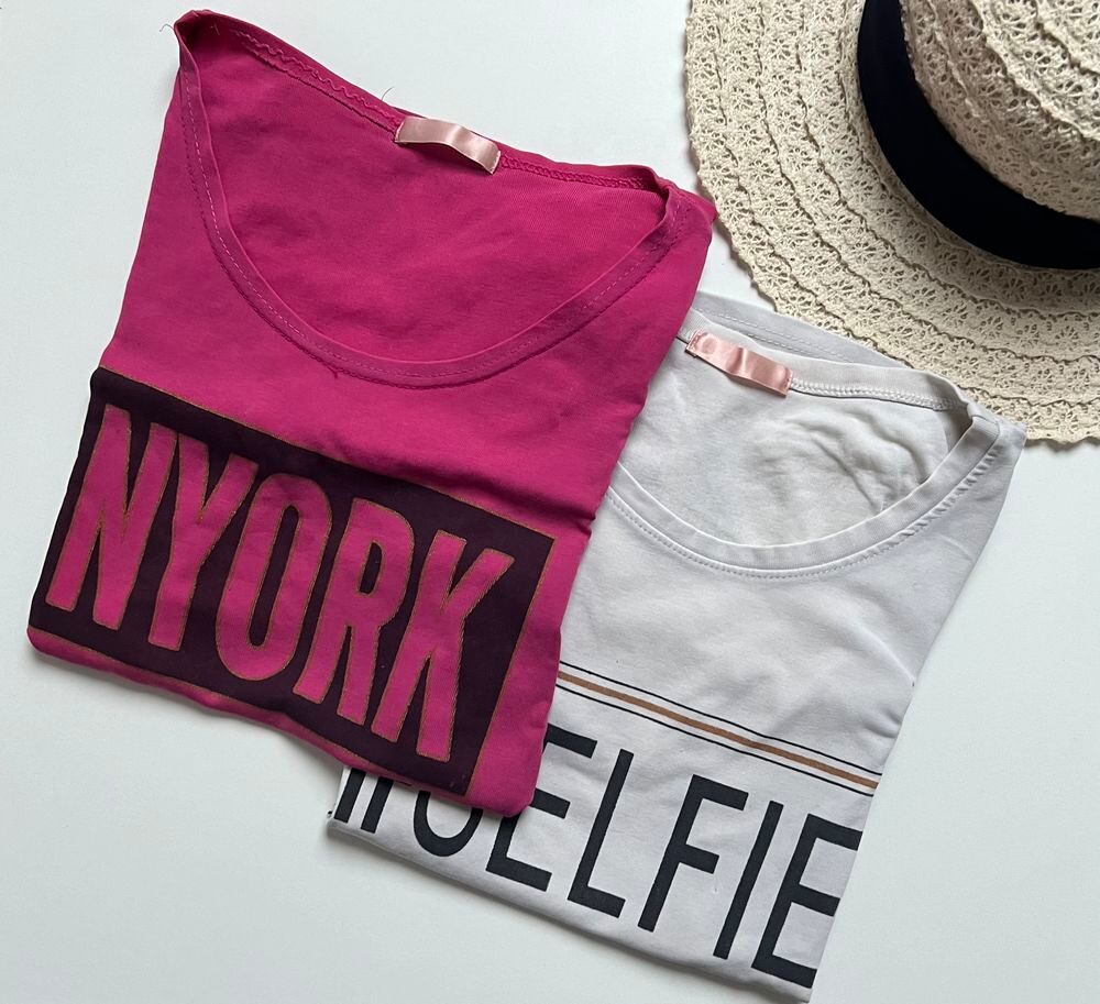 lot 2 teeshirt T.36/S Vêtements
