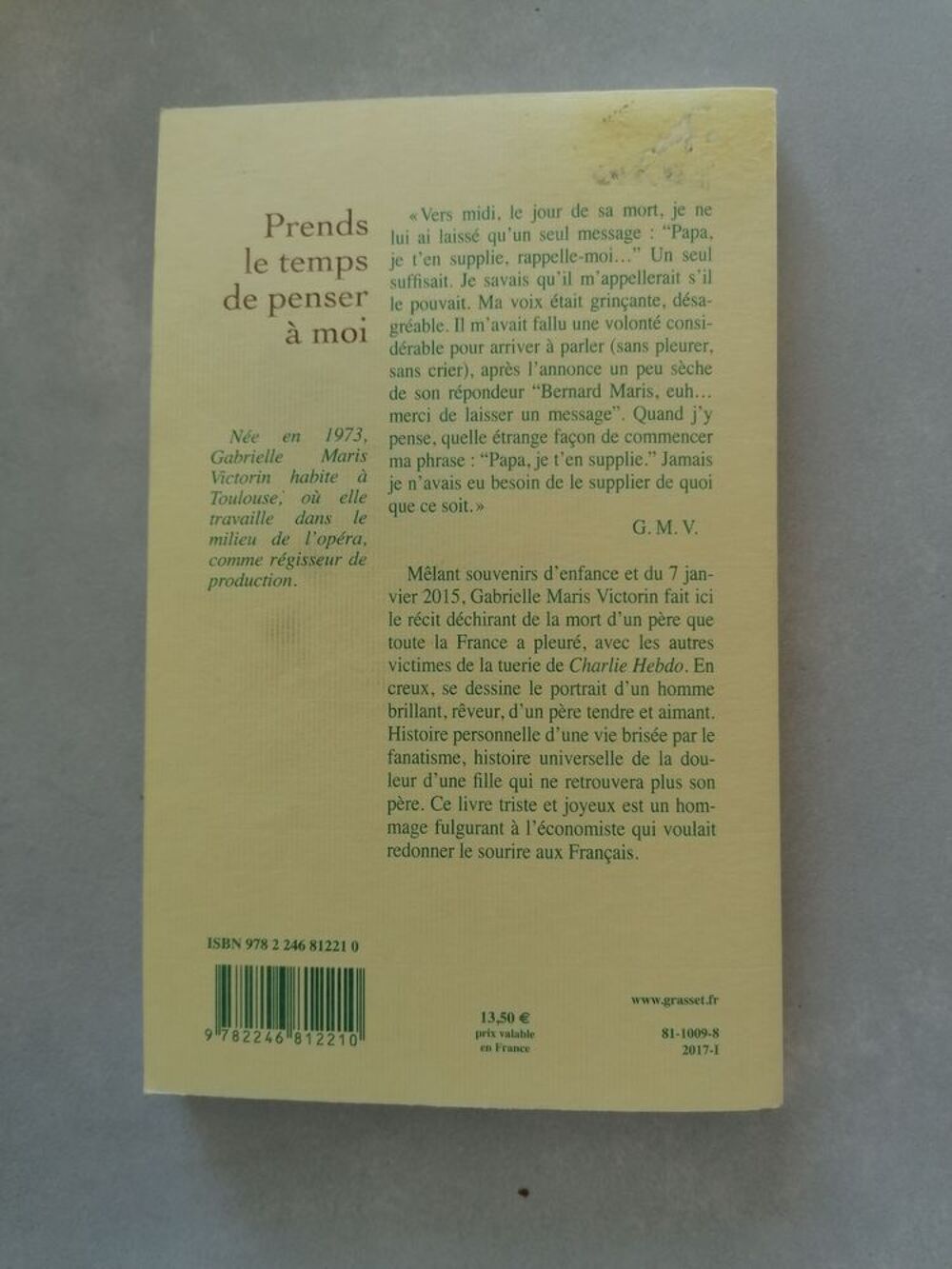 Prends le temps de penser &agrave; moi Livres et BD