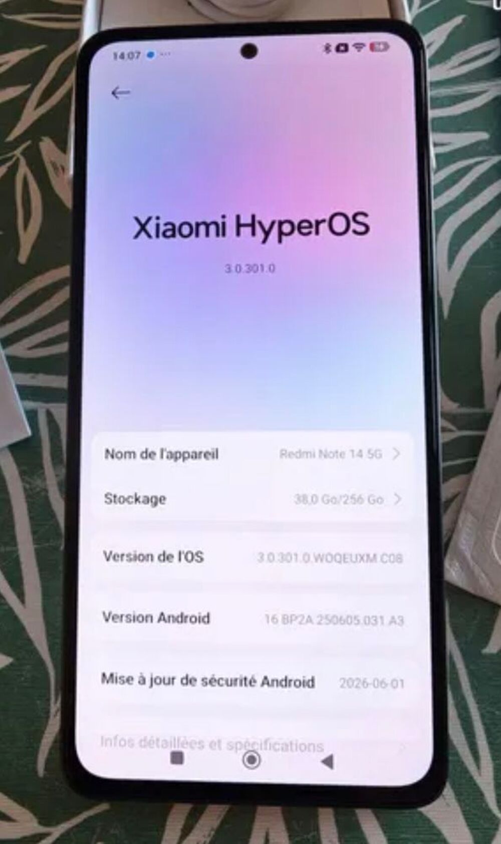 Redmi note 14. 5g. 8+256 Téléphones et tablettes