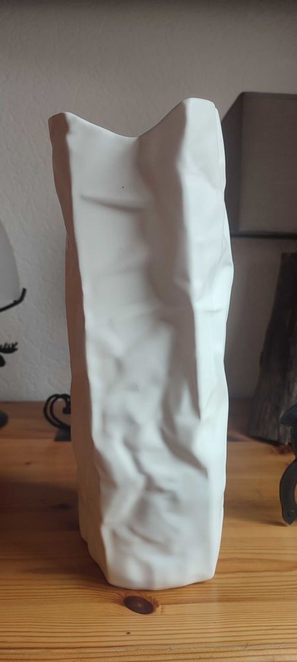 Grand+vase+style+"Kami"+blanc+m&agrave;&cent;t+effet+papier+froiss&eacute; 