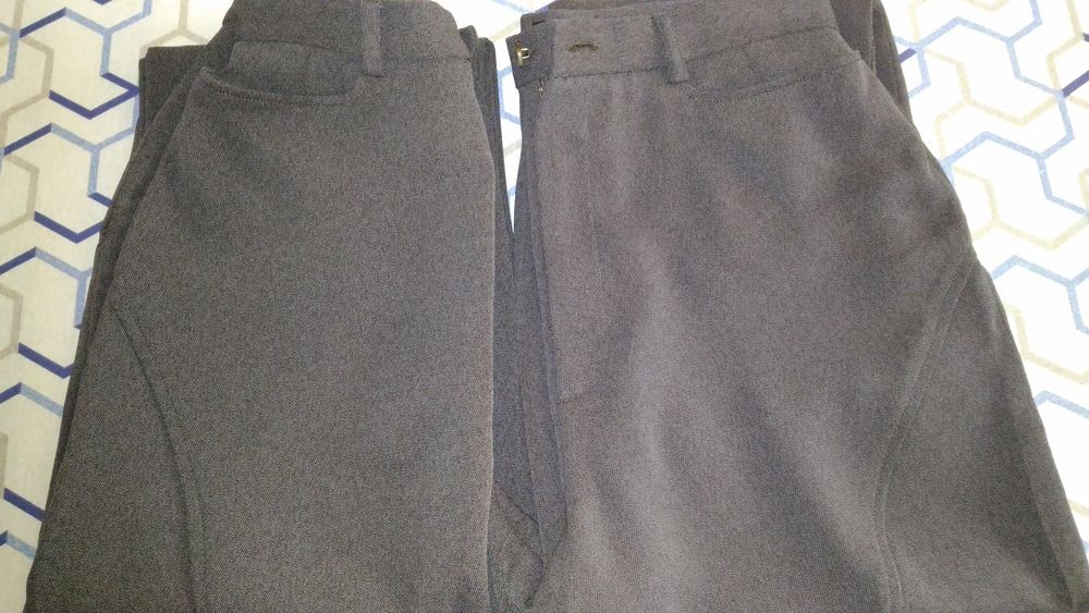 2 pantalons CACHAREL tissu marron sans motif extr&ecirc;mement l&eacute;g Vêtements