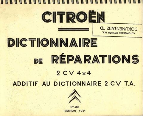 Manuels de réparation Citroën  Traction à CX 10 Évry (91)