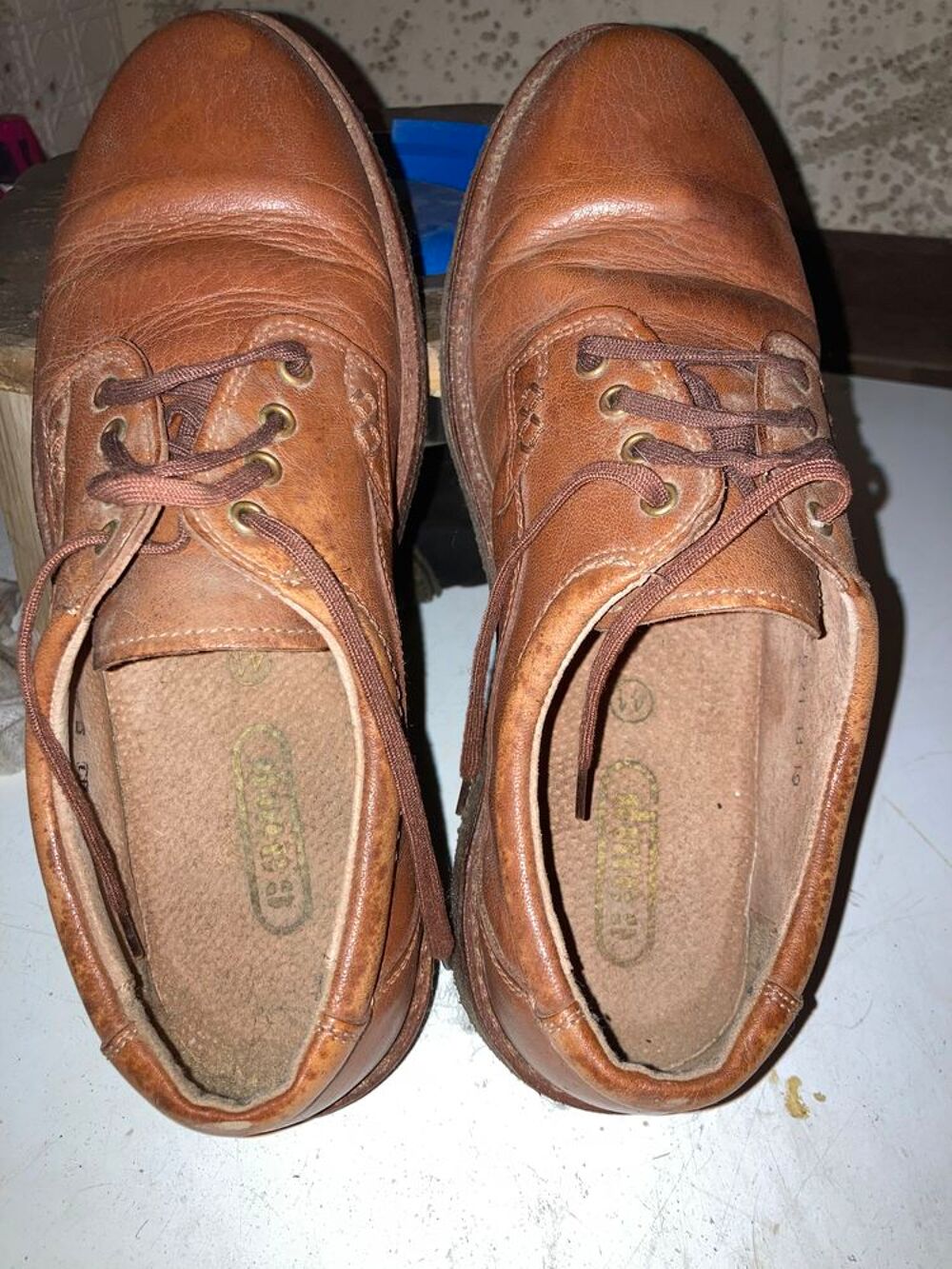 2 paires de chaussures homme en cuir Chaussures