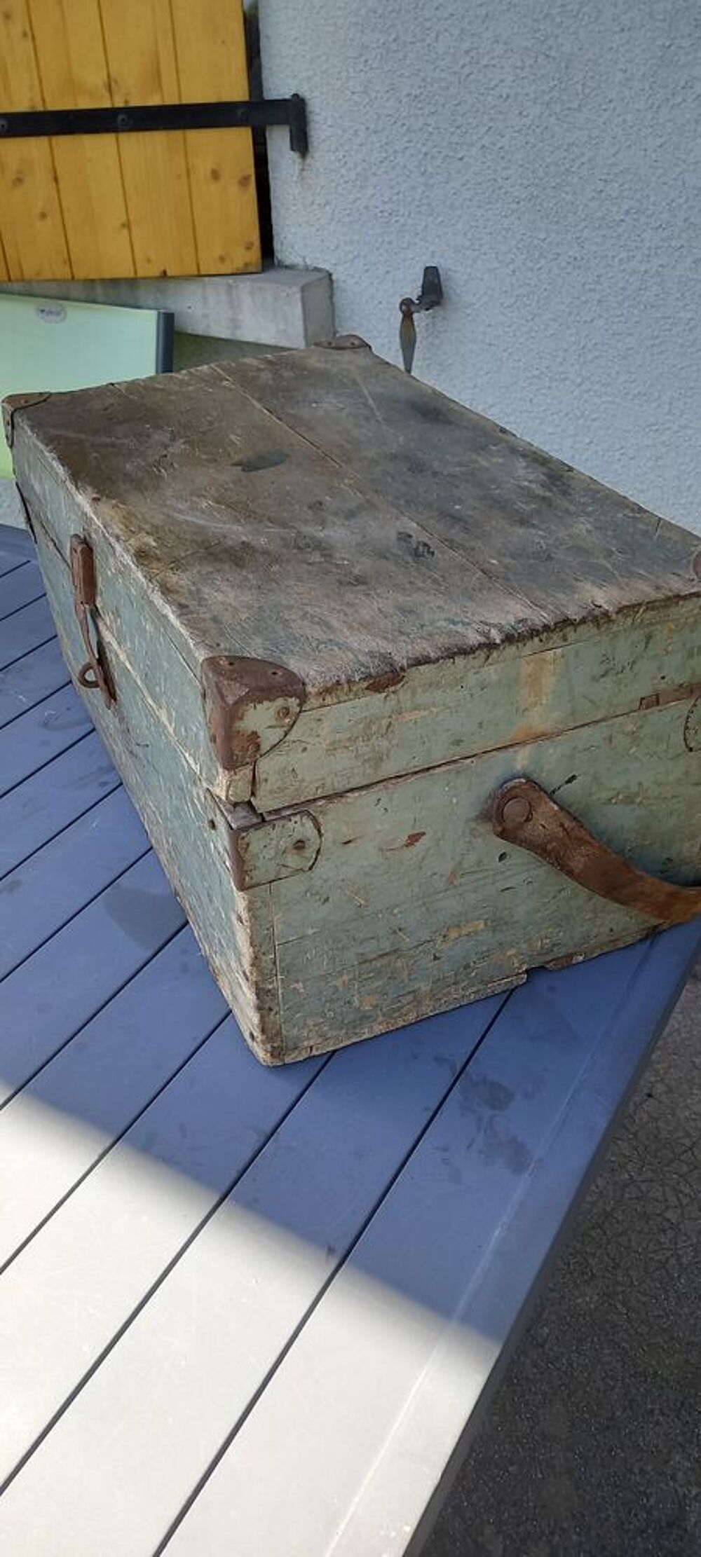 Ancienne caisse d'outillage professionnelle vintage 