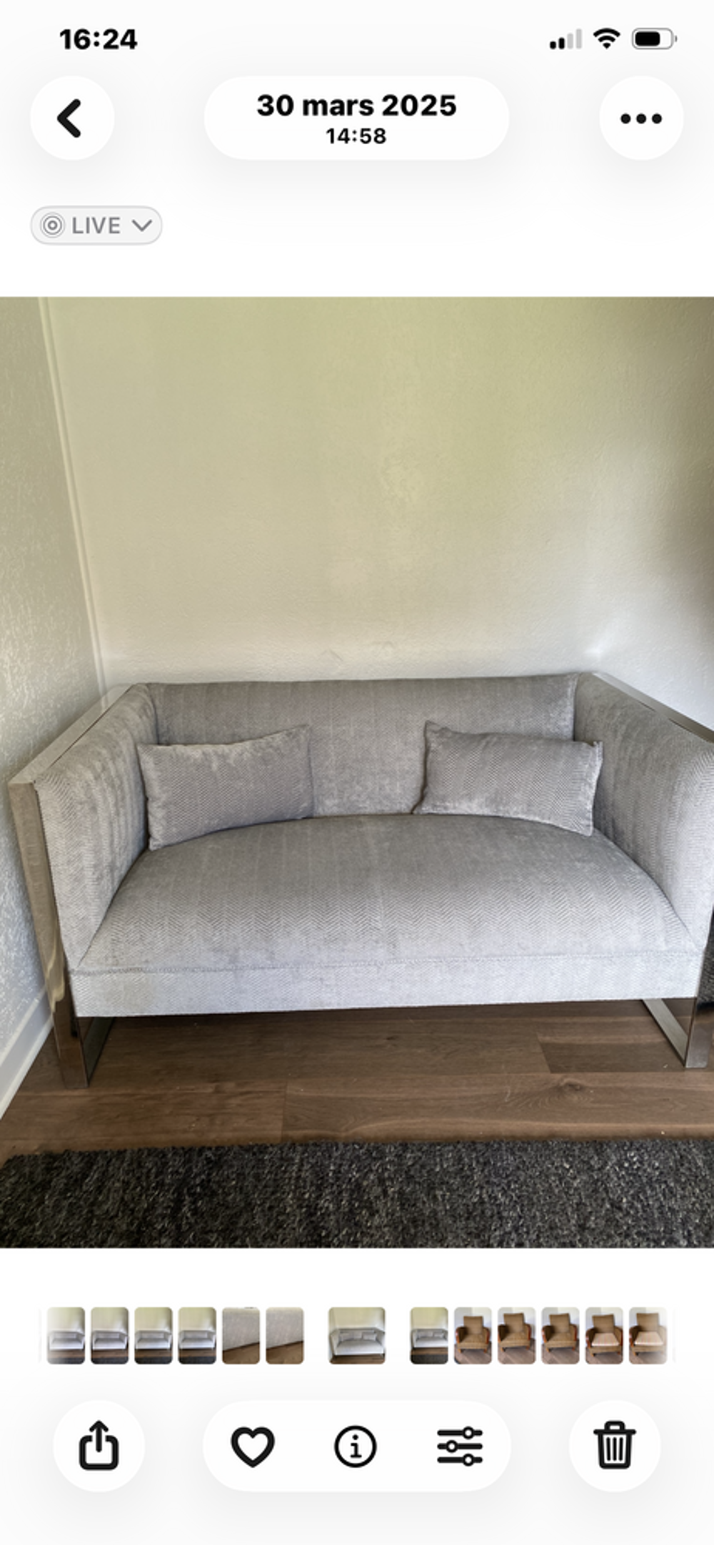 Canap&eacute; contemporain en tissu Meubles
