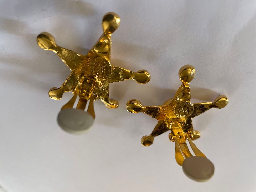 BO dor&eacute; &eacute;toile strass Ines De La Fressange Bijoux et montres