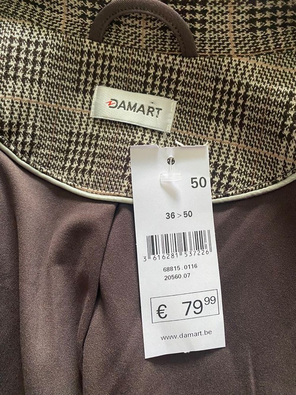 Blazer doubl&eacute; Damart T50 neuf Vêtements