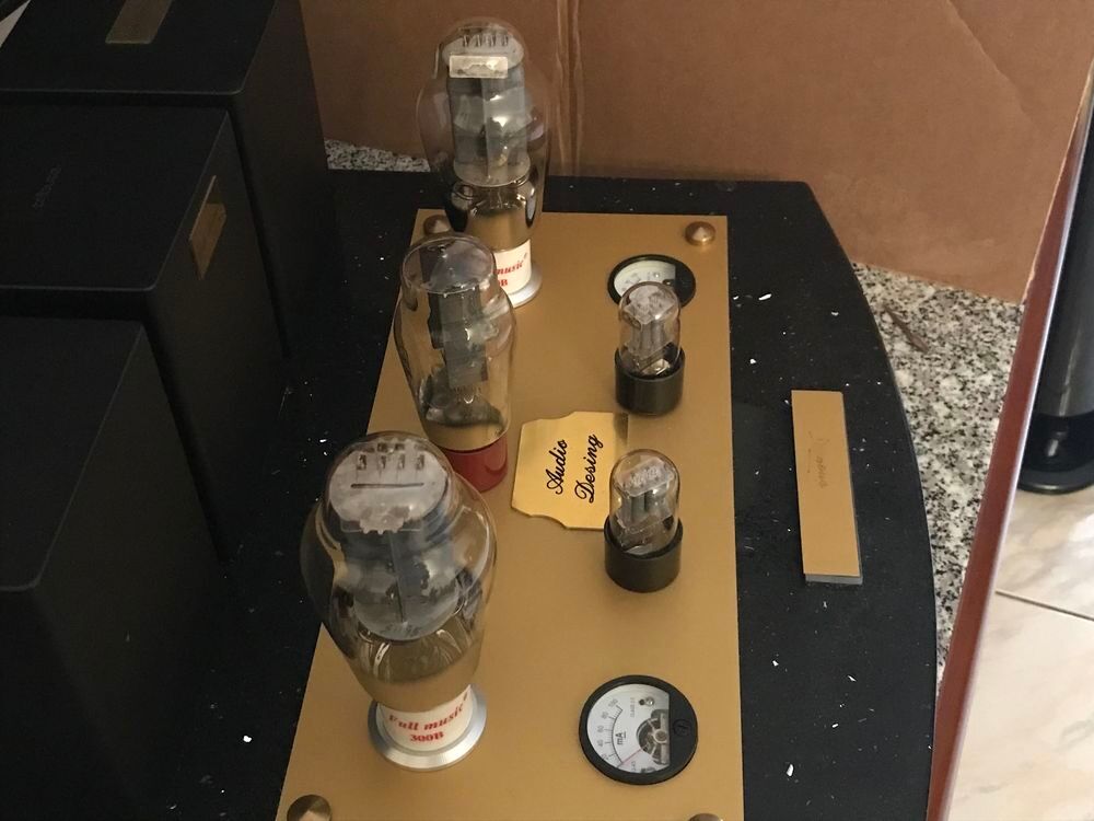 Amplificateur a tubes 300 b SE. sur ch&acirc;ssis granit Audio et hifi