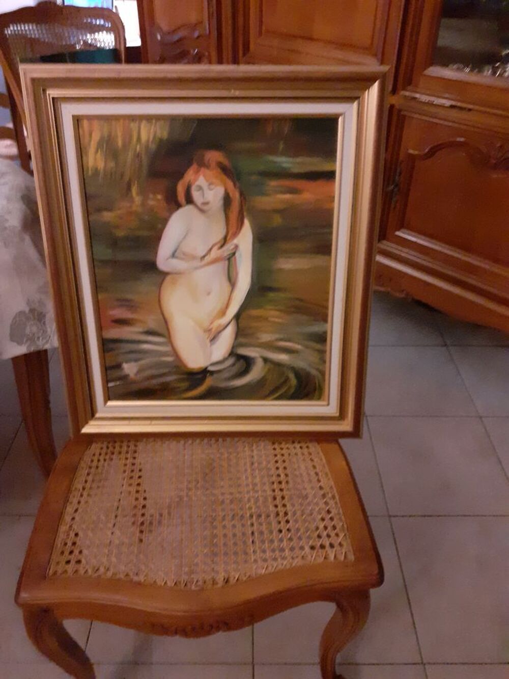 JOLI TABLEAU PEINT SUR TOILE RENOIR en copie Décoration