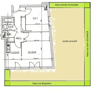  Appartement à louer 2 pièces 48 m²