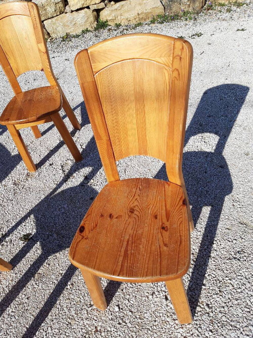 6 Chaise vintage _ Chaise bois _ Chaise en pin Meubles