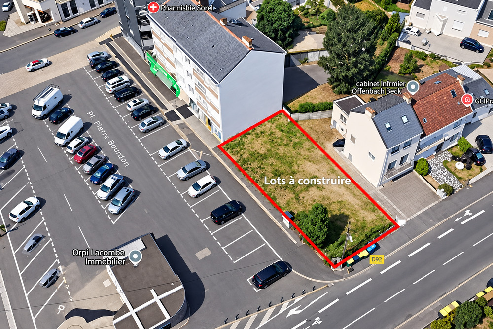 Vente Terrain Saint-Nazaire ? Foncier constructible 280 m² ? CUO favorable Saint-nazaire