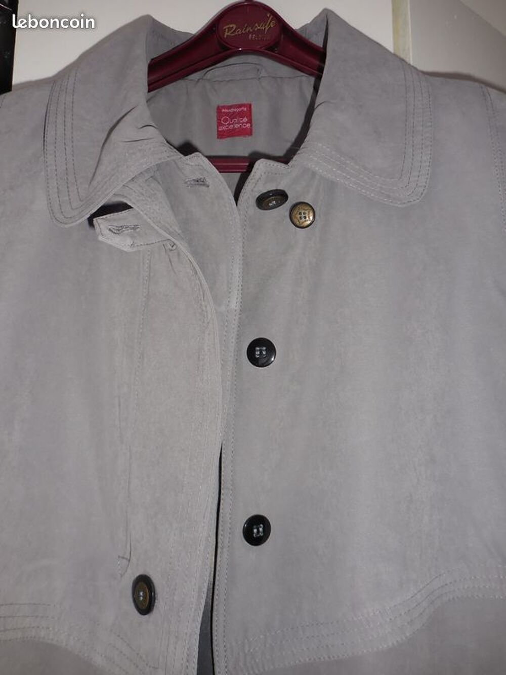 manteau NEUF , imperm&eacute;able BLANCHE PORTE T 46/48 Vêtements