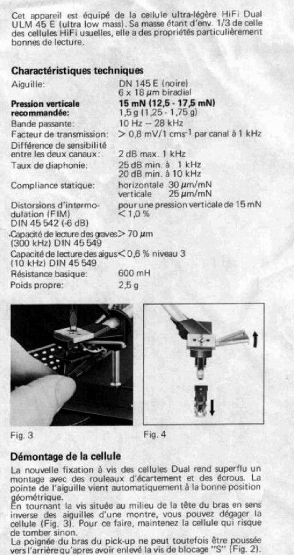 Platine tourne disque Dual CS 506 Audio et hifi