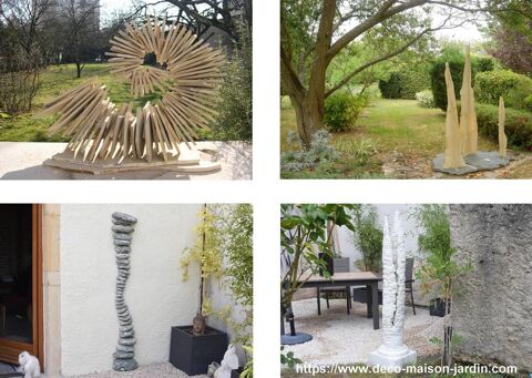 Sculpture Décoration Maison - Statue Jardin - Pierre  Métal 3800 Dijon (21)