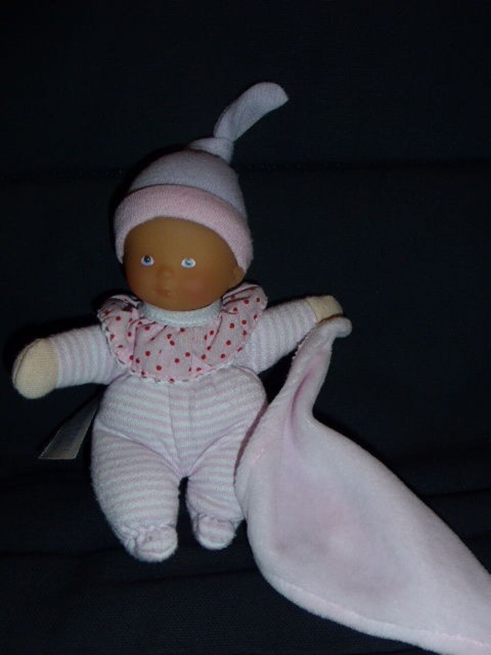COROLLE doudou minireves rose mauve avec mouchoir Puériculture