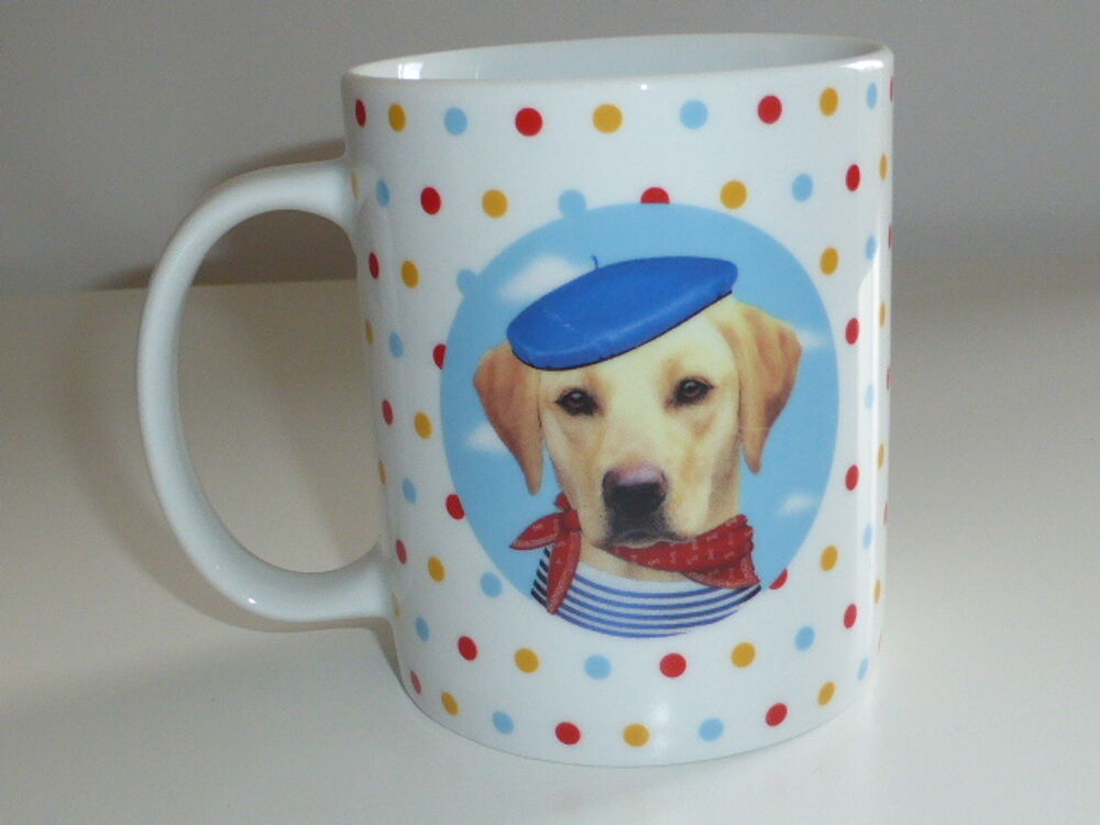 Mug porcelaine Labrador Les Z'amis La chaise longue Cuisine