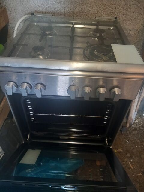 Cuisinière à gaz avec four en acier inoxydable 0 Mellac (29)
