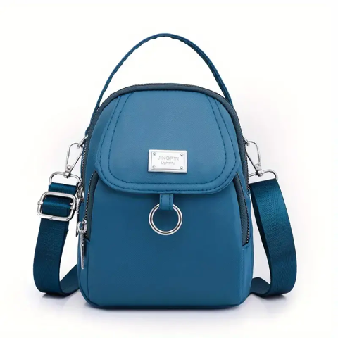 Sac  bandoulire polyvalent pour femme de couleur unie bleu 12 Lezoux (63)