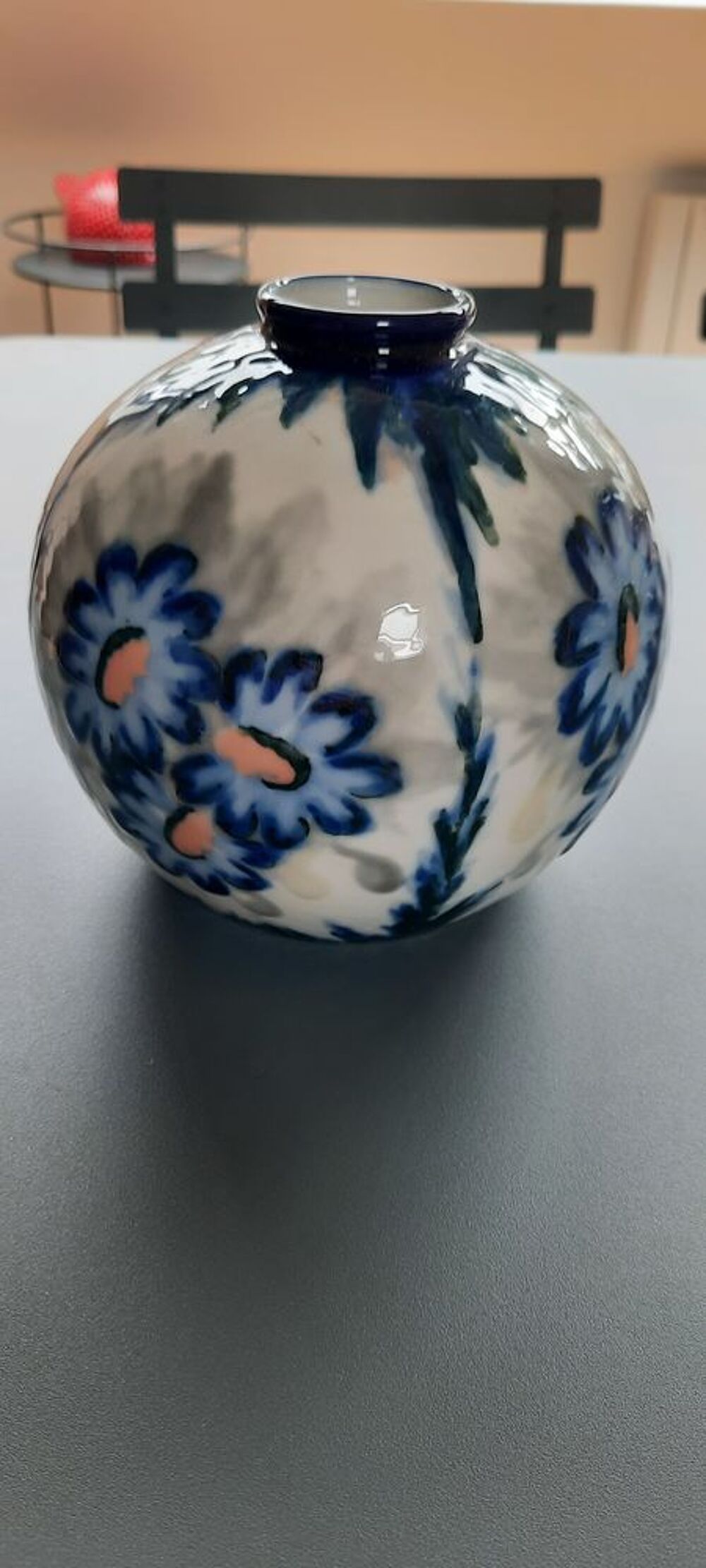 Vase ann&eacute;es 1950 porcelaine de Limoges Décoration