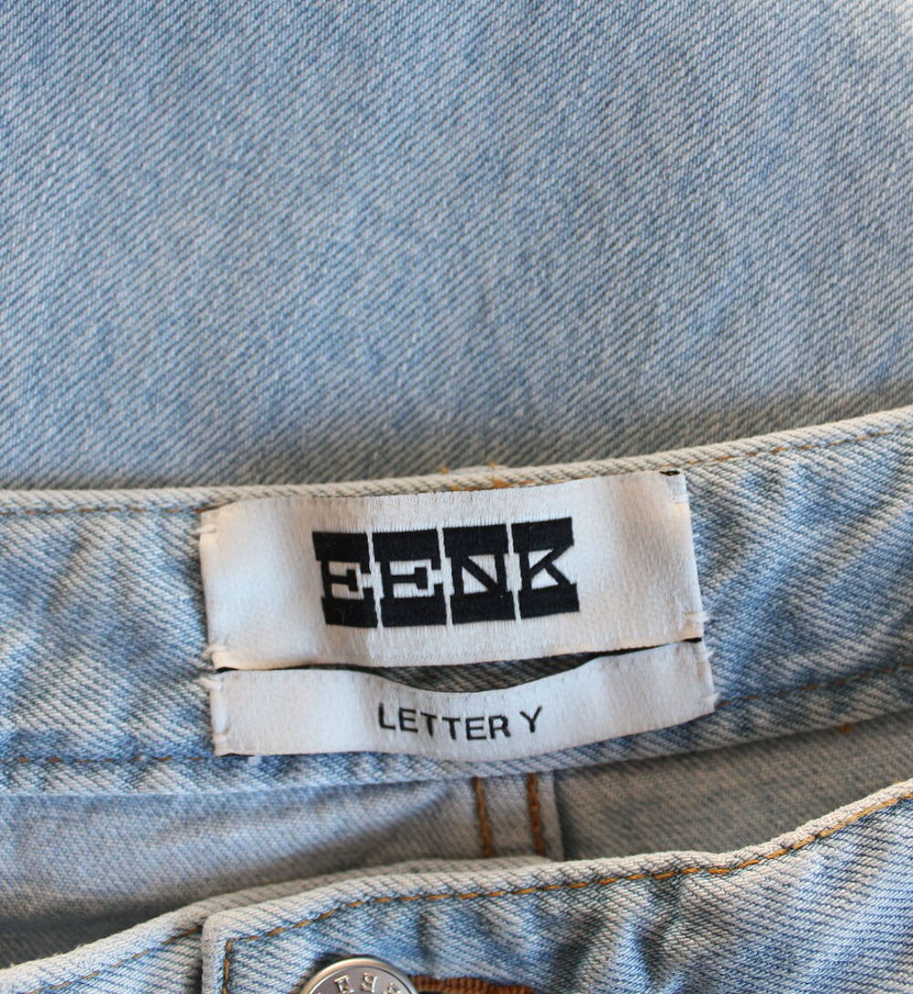Pantalon jeans large EENK letter project T.S Vêtements