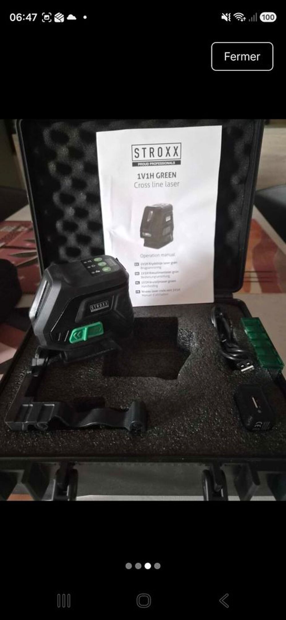 Niveau laser croix vert Bricolage