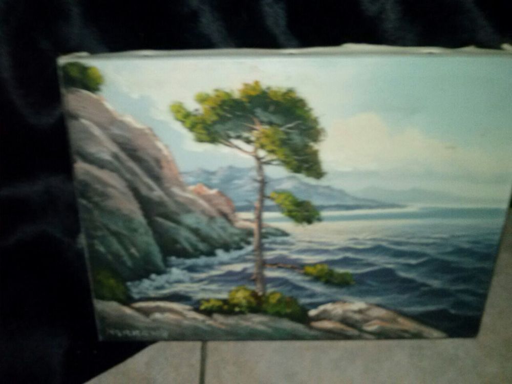 Tableau peinture sign&eacute; NORMAND Décoration