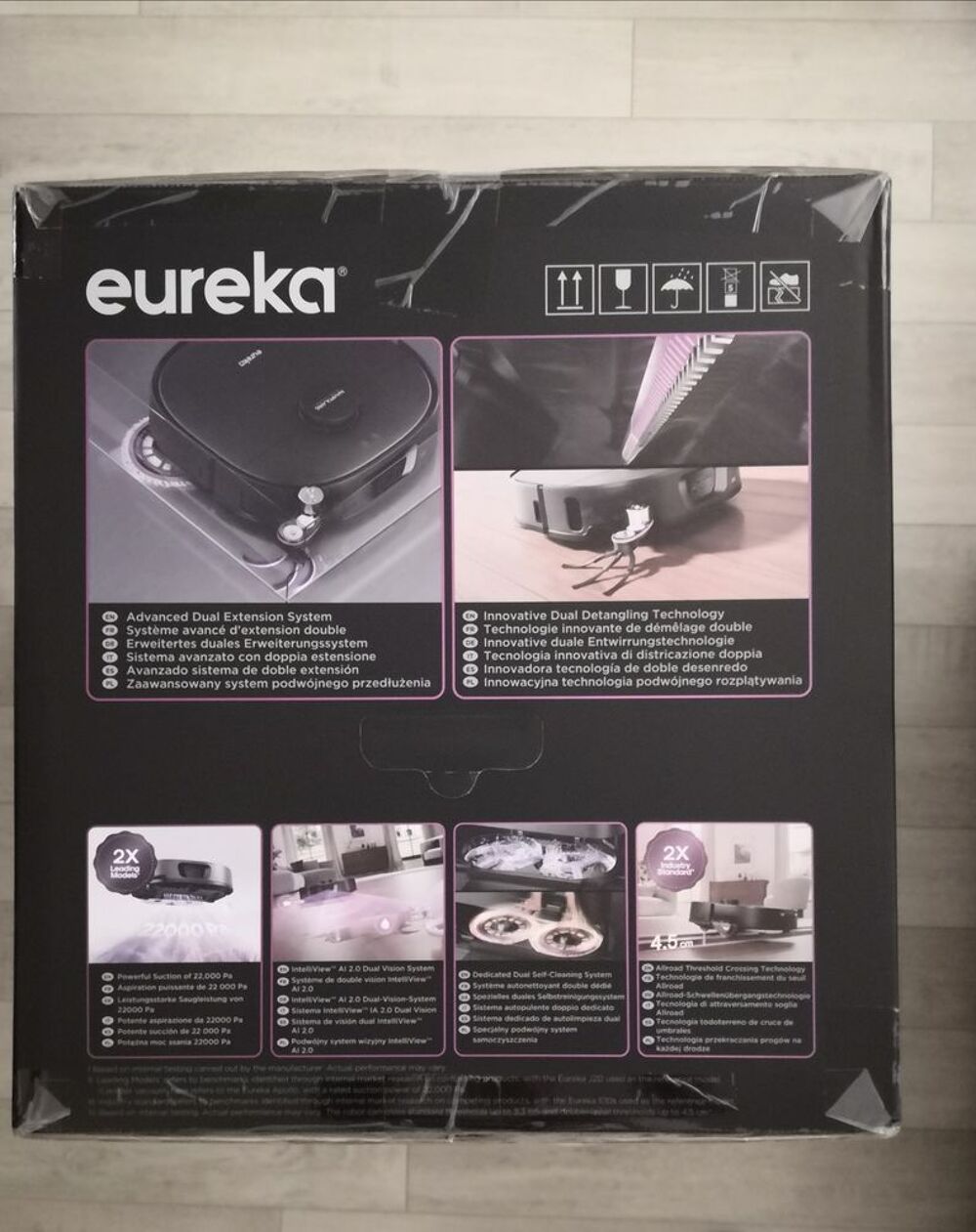 Robot Aspirateur Laveur Eureka J15 Max Ultra (neuf)
Electroménager