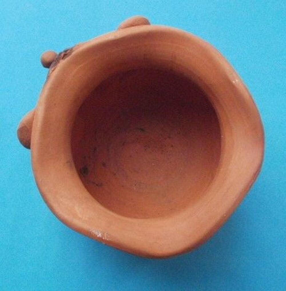 CACHE POT ou vide poche t&ecirc;te de cochon en terre cuite Décoration